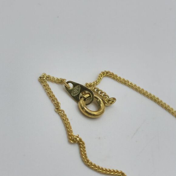 Signed Gold Necklace with circle Scorpio pendant - Picture 5 of 8